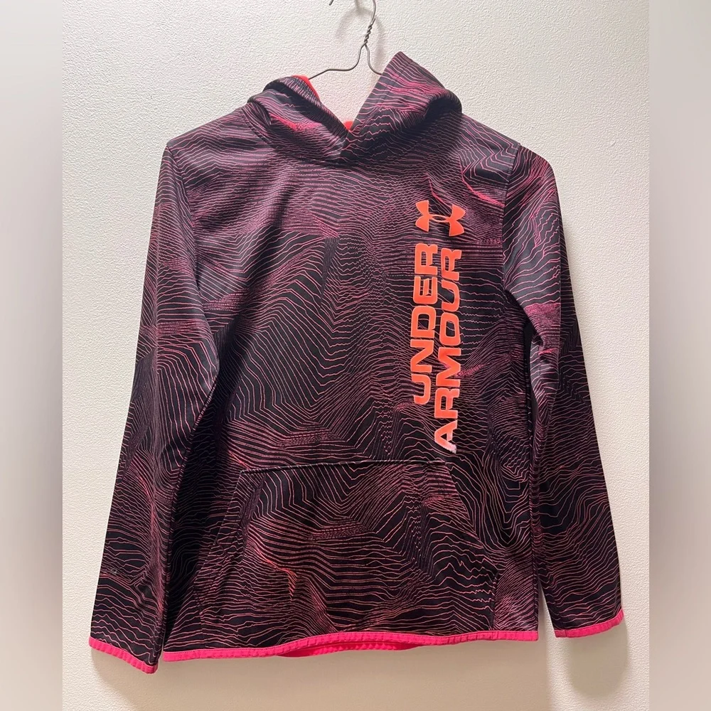 Under Armour Coldgear Pullover Long Sleeve Hoodie with Kangaroo Pocket, Youth
